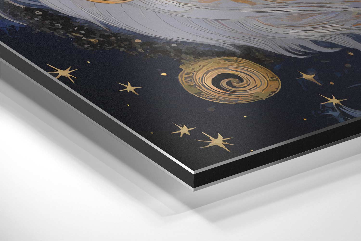 Leeuw van de Nacht Kunstwerk-canvas-dibond-plexiglas-wanddecoratie-WallArtistic