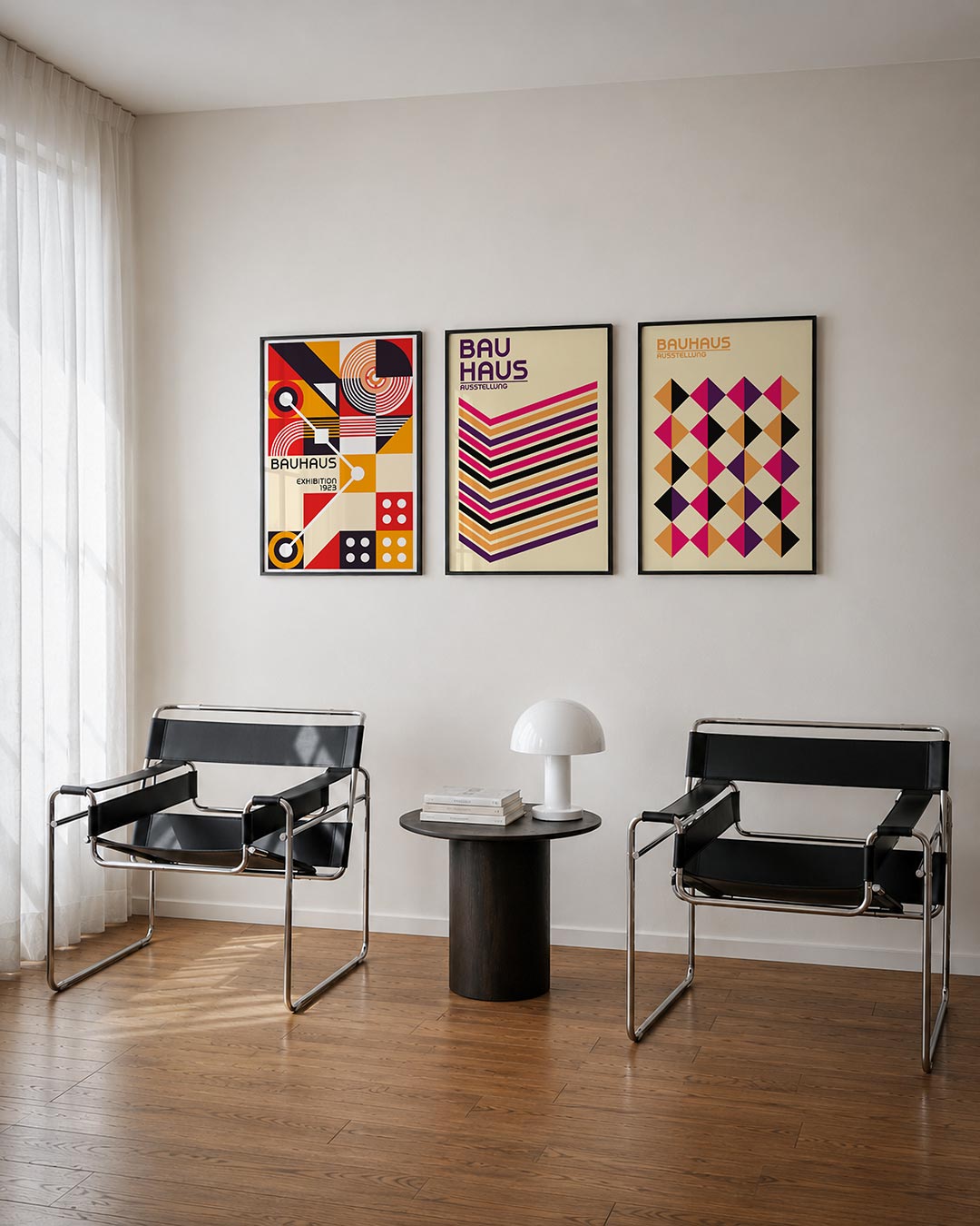Kleurrijke vormenmix Posterset