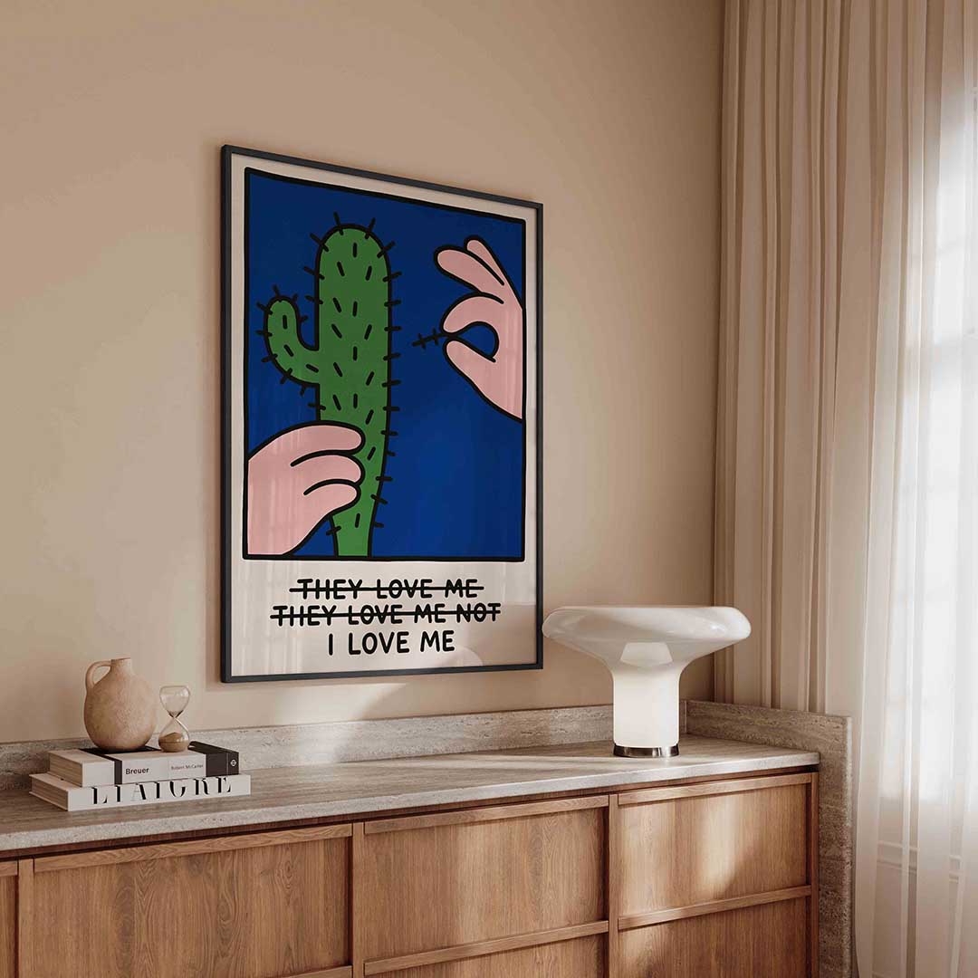 Cactus en hand Poster