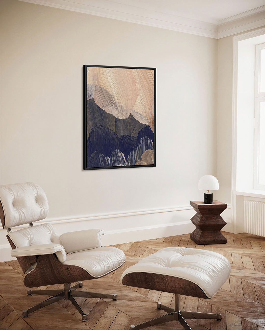 Organische penseelstreken Kunstwerk