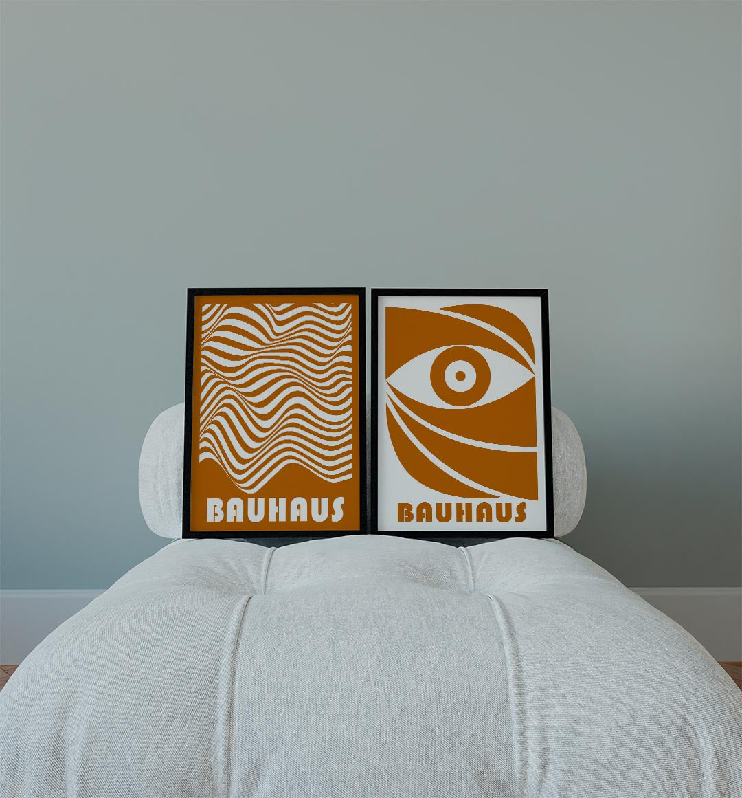 Golvend lijnenspel Posterset