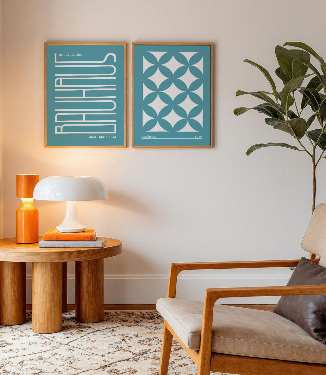 Lijnenspel en kleur Posterset