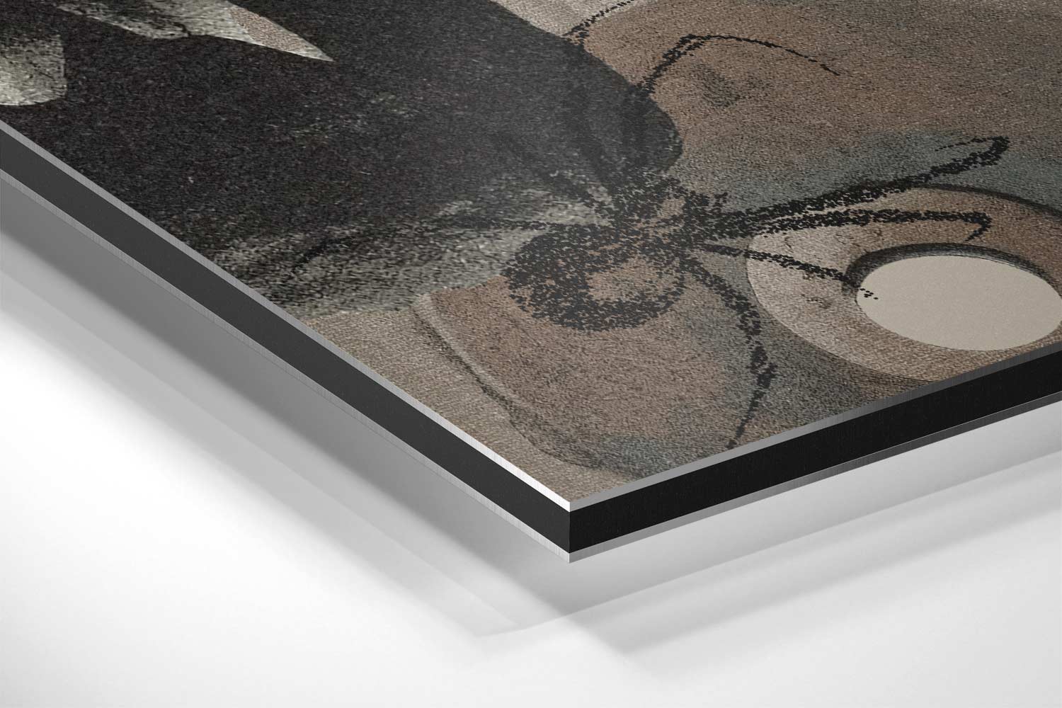 Speelse Blikvangers Collage Kunstwerk-canvas-dibond-plexiglas-wanddecoratie-WallArtistic