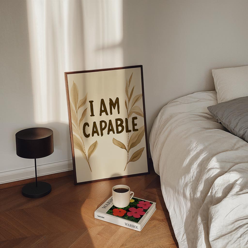 Inspirerende "I Am Capable" Poster