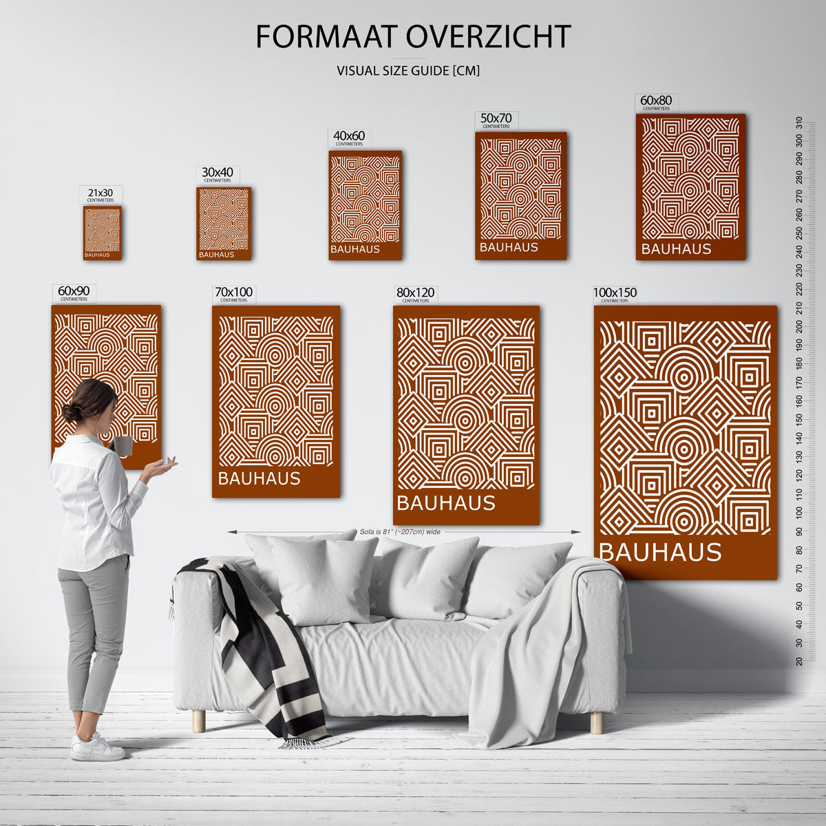 Lijnen en patronen Poster