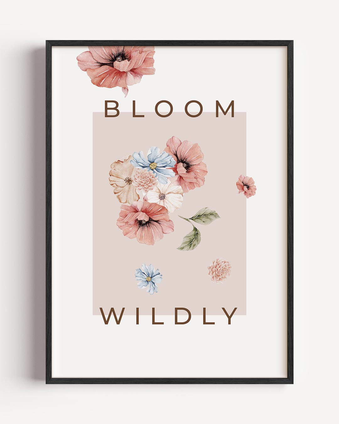 Bloemrijke Inspiratie Poster-WallArtistic