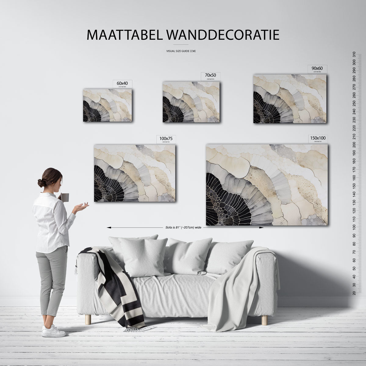 Organische vormen Kunstwerk
