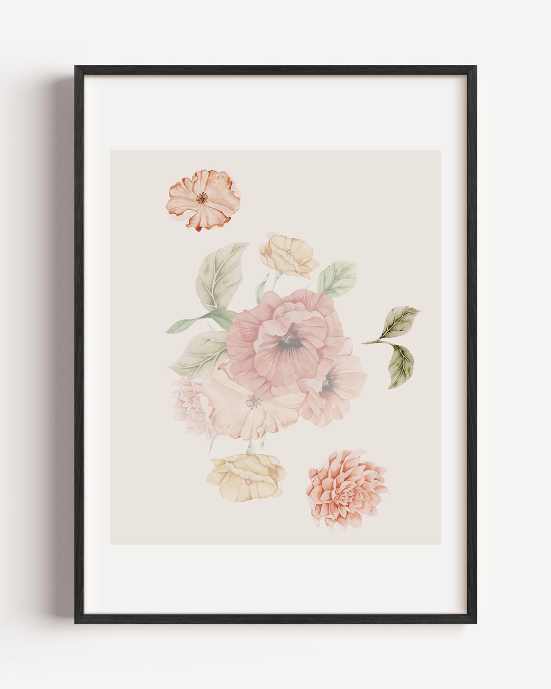 Bloemrijke Elegantie Poster-WallArtistic