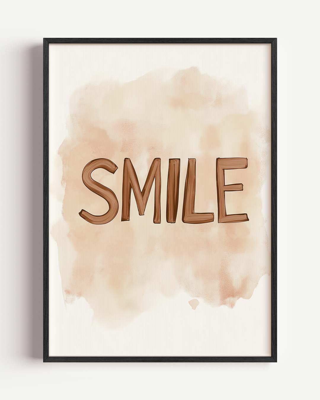 Rustieke "Smile" Poster