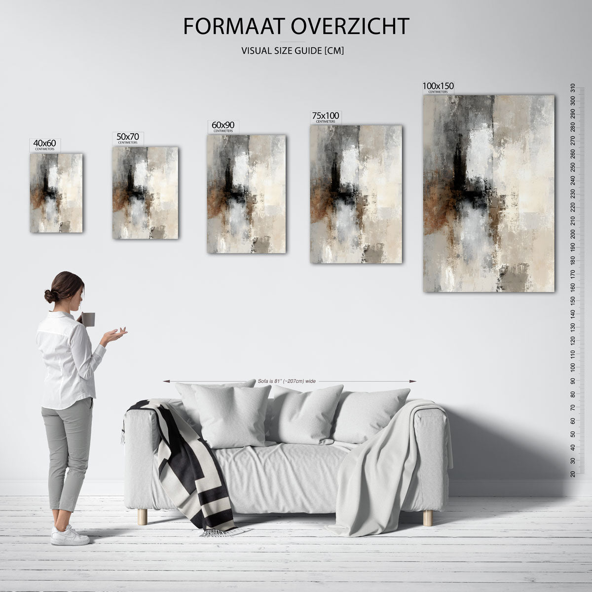 Gelaagde texturen Kunstwerk