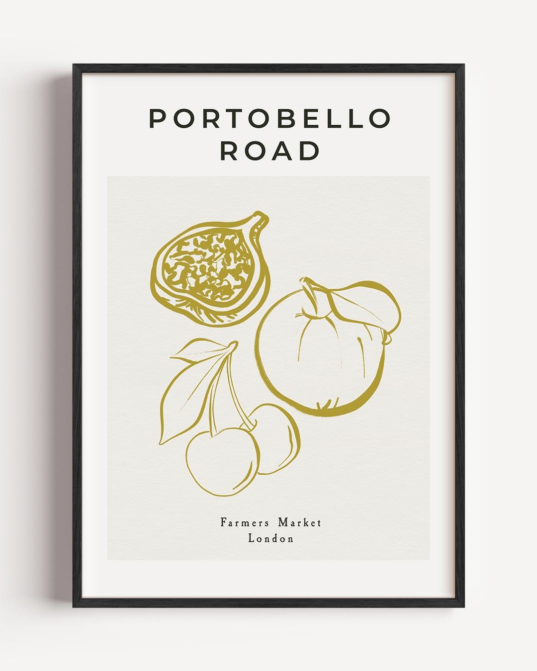 Portobello Road Farmers Market Poster-WallArtistic
