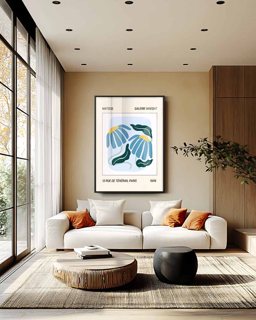 Bloemenpracht in Parijs Kunstwerk-canvas-dibond-plexiglas-wanddecoratie-WallArtistic