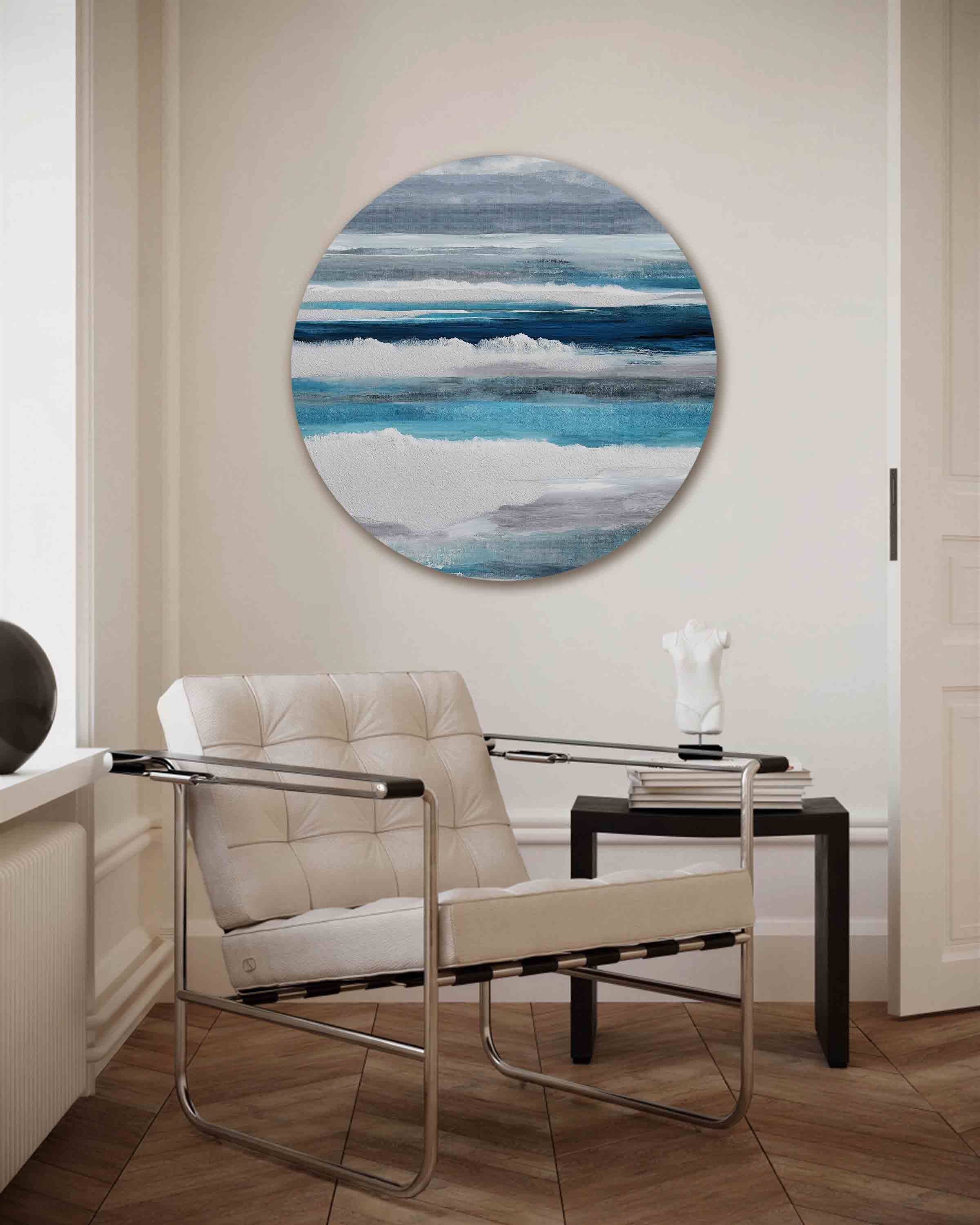 Blauwe zee Muurcirkel