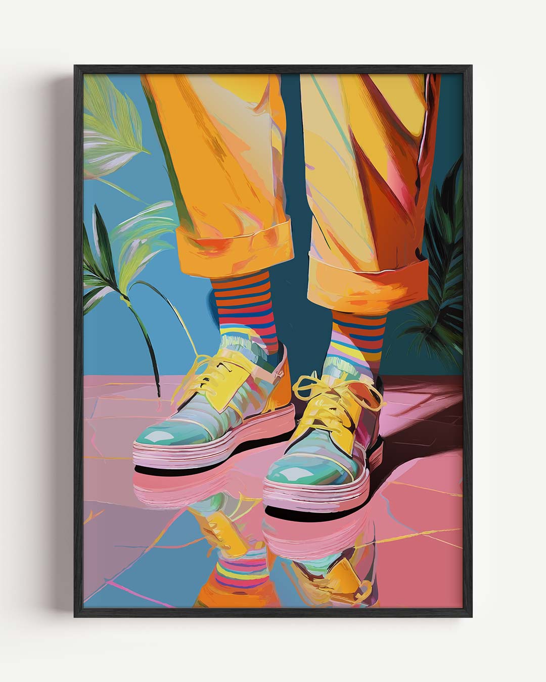 Vrolijke Sneaker Vibes Poster