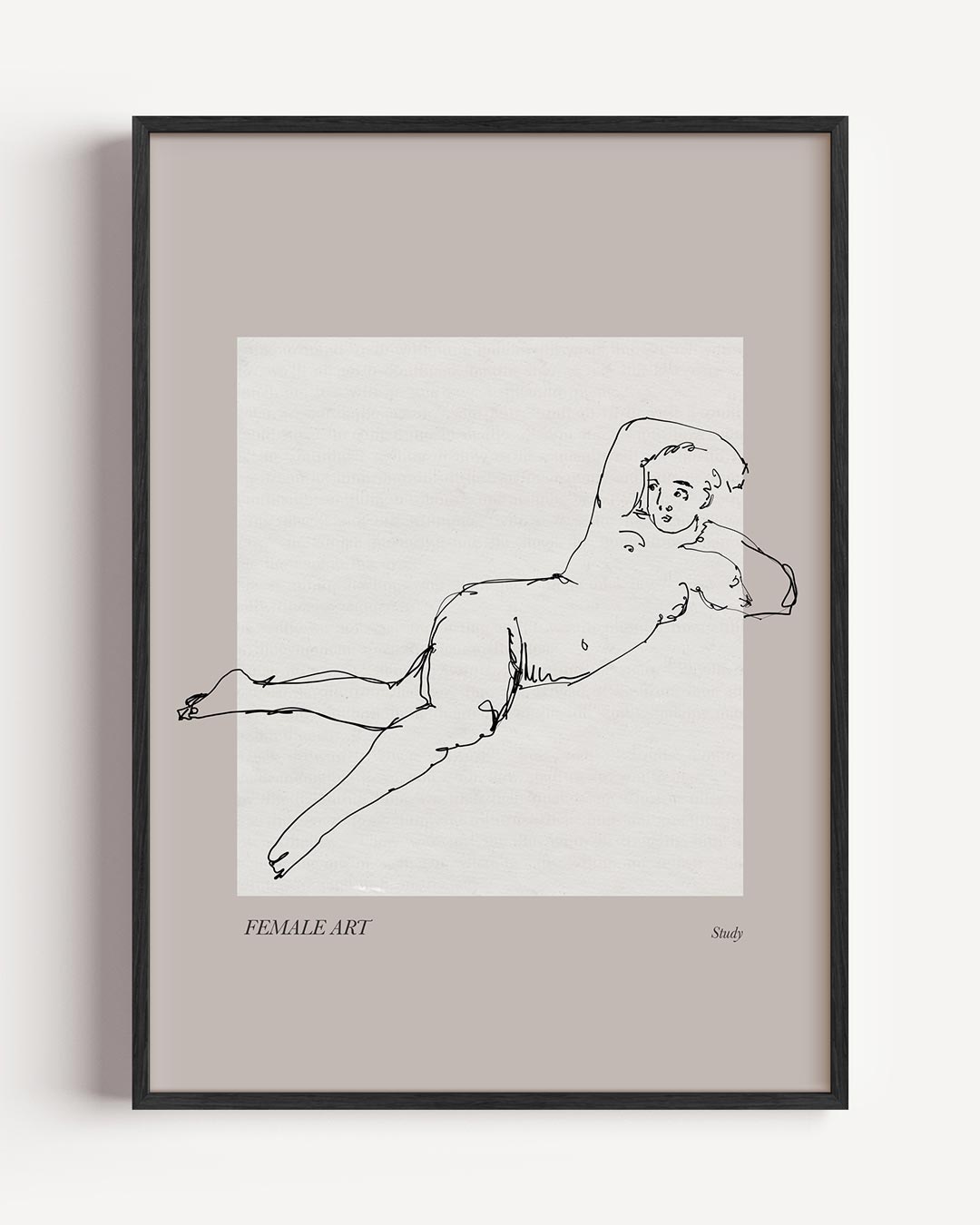 Elegante Lijntekening Poster-WallArtistic