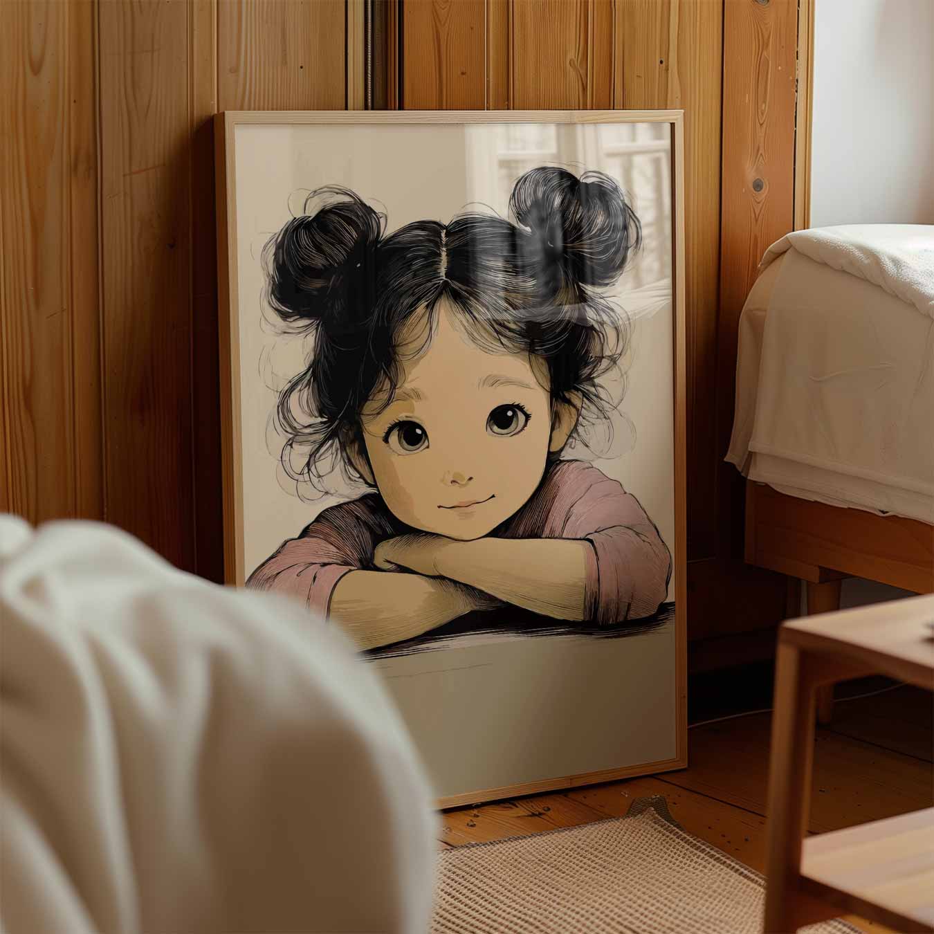Schattige Kinderkunst Poster