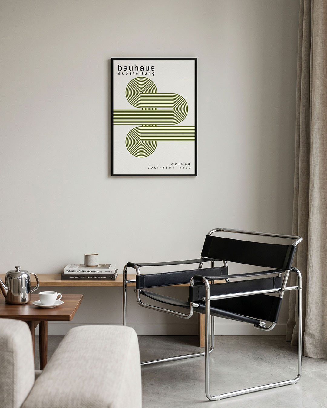 Lijnenspel en cirkel Poster