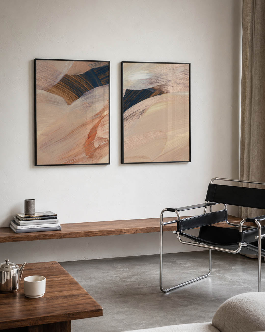 Zachte kleurvlakken Posterset