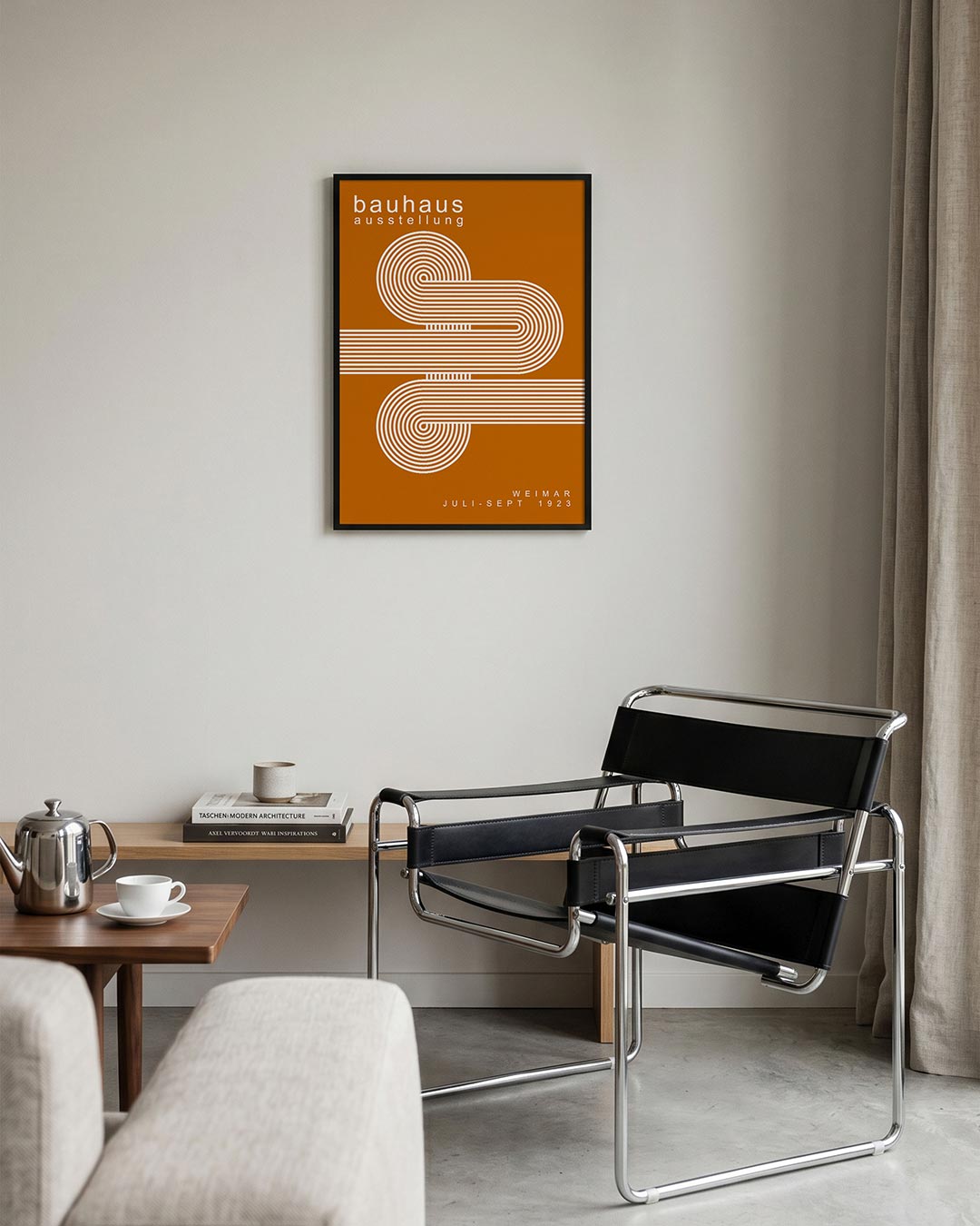 Lijnen en cirkelpatronen Poster