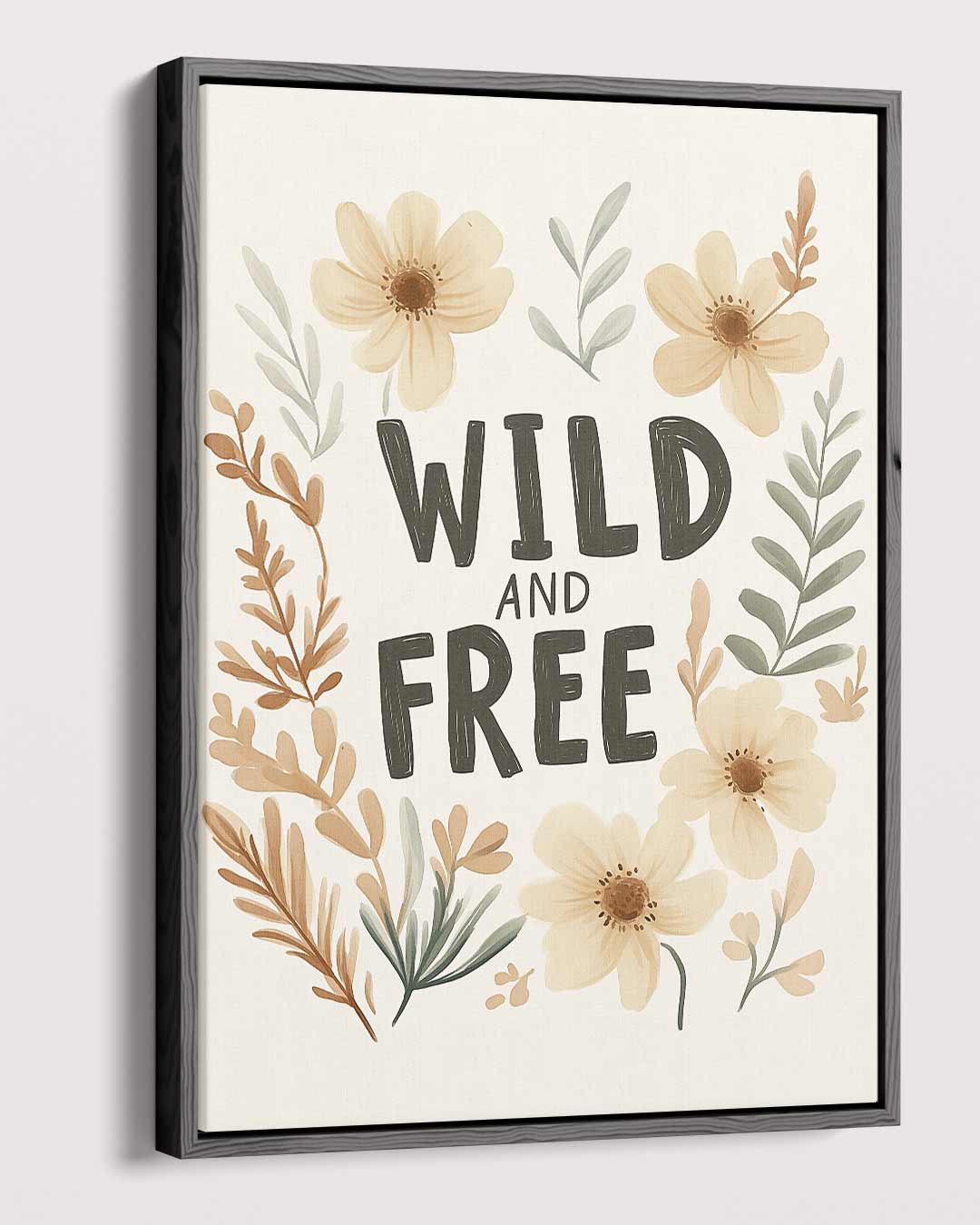 Wild and Free Bloemenprint Kunstwerk-canvas-dibond-plexiglas-wanddecoratie-WallArtistic