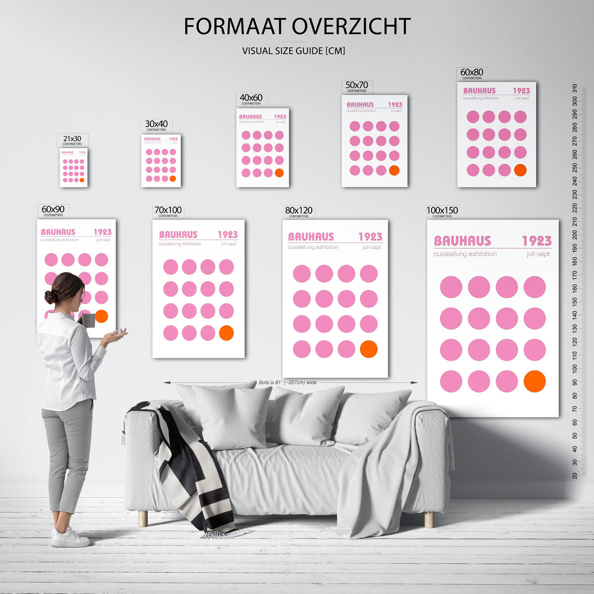 Cirkelritme en kleur Poster