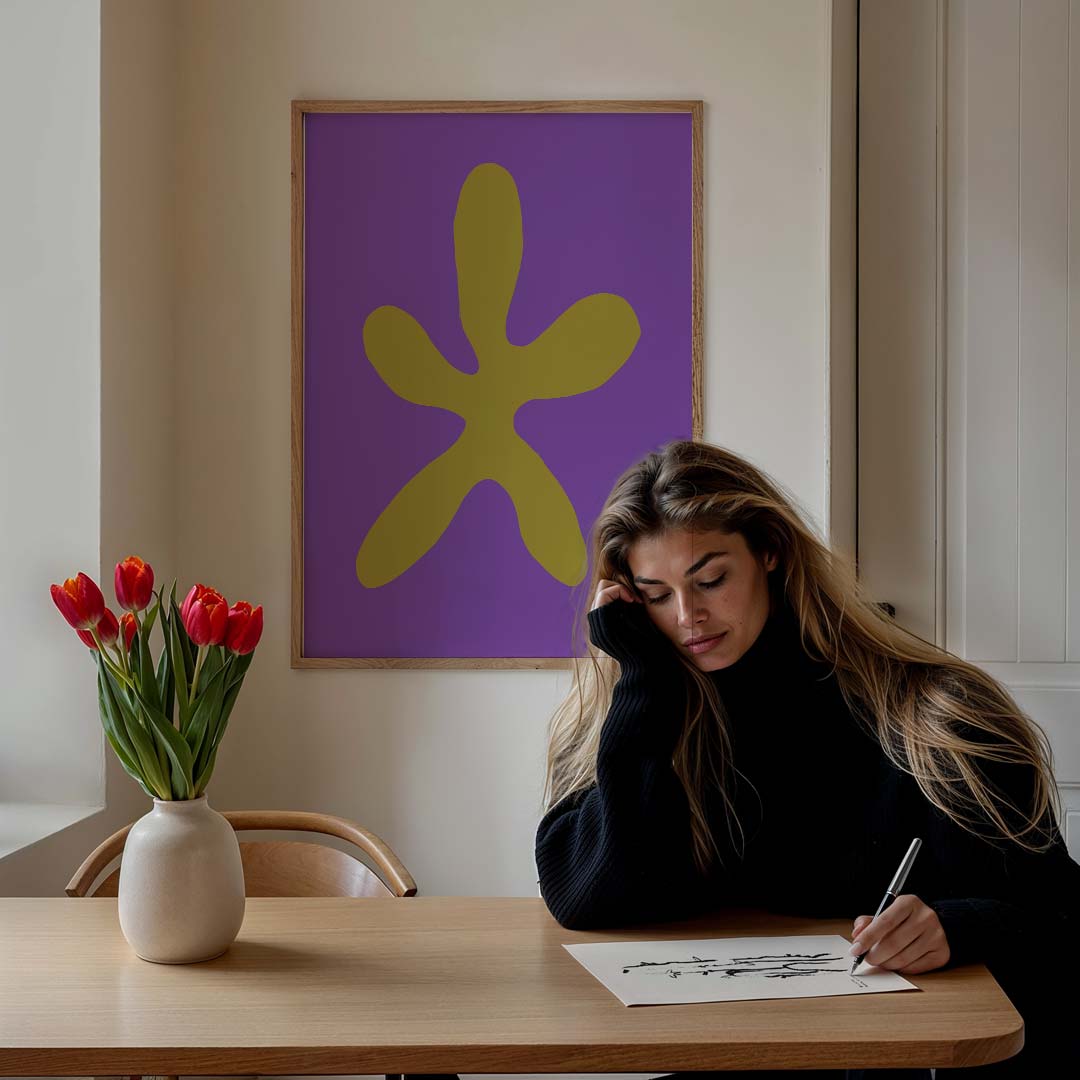 Stijlvolle Vormen Poster-WallArtistic