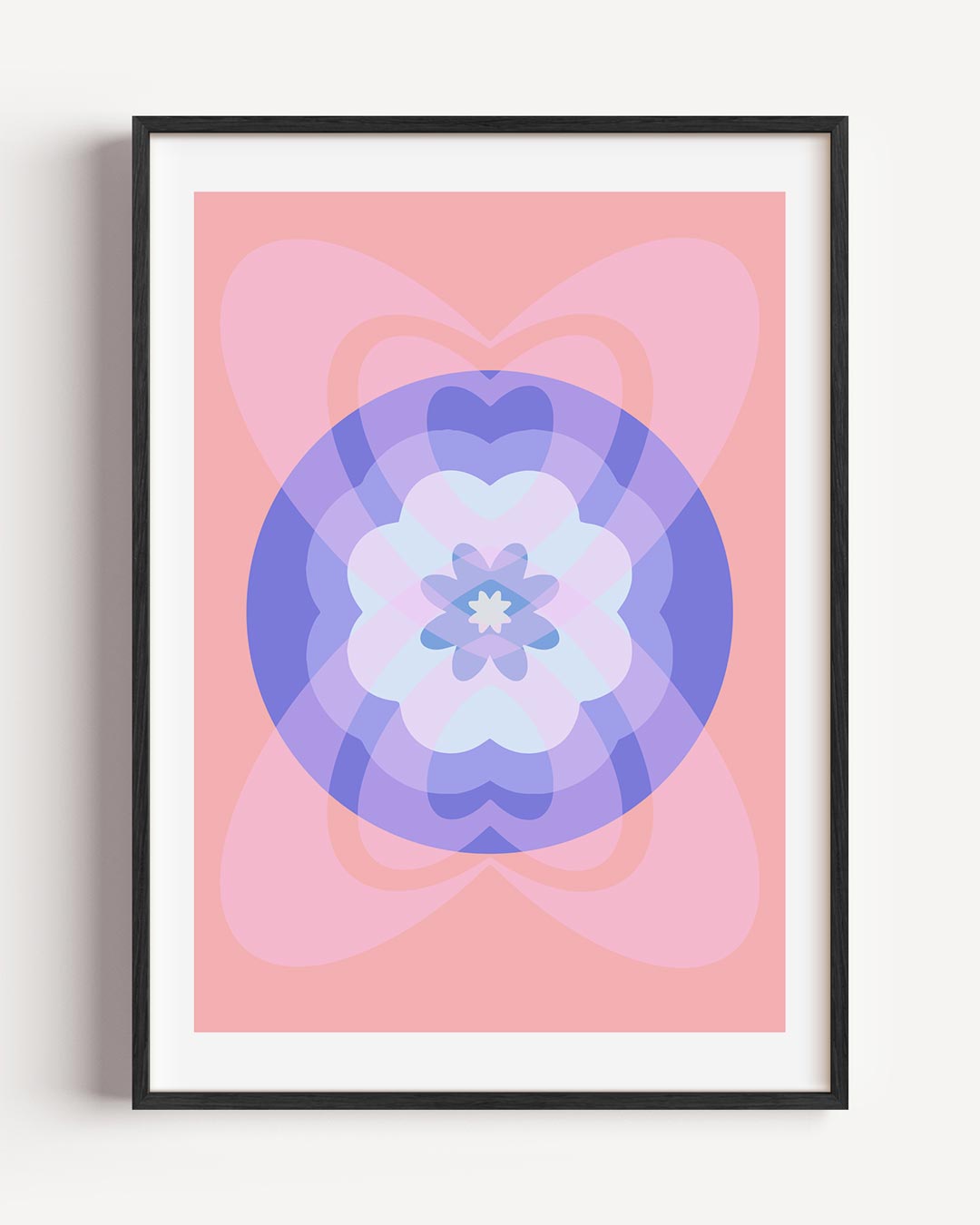 Dromerige Bloemenmandala Poster-WallArtistic
