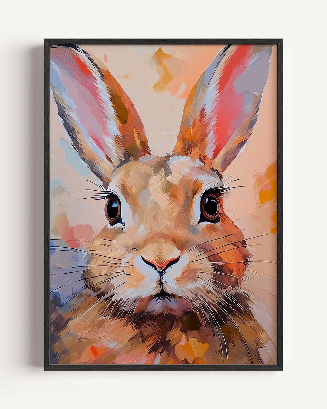 Vrolijke Konijn Portret Poster