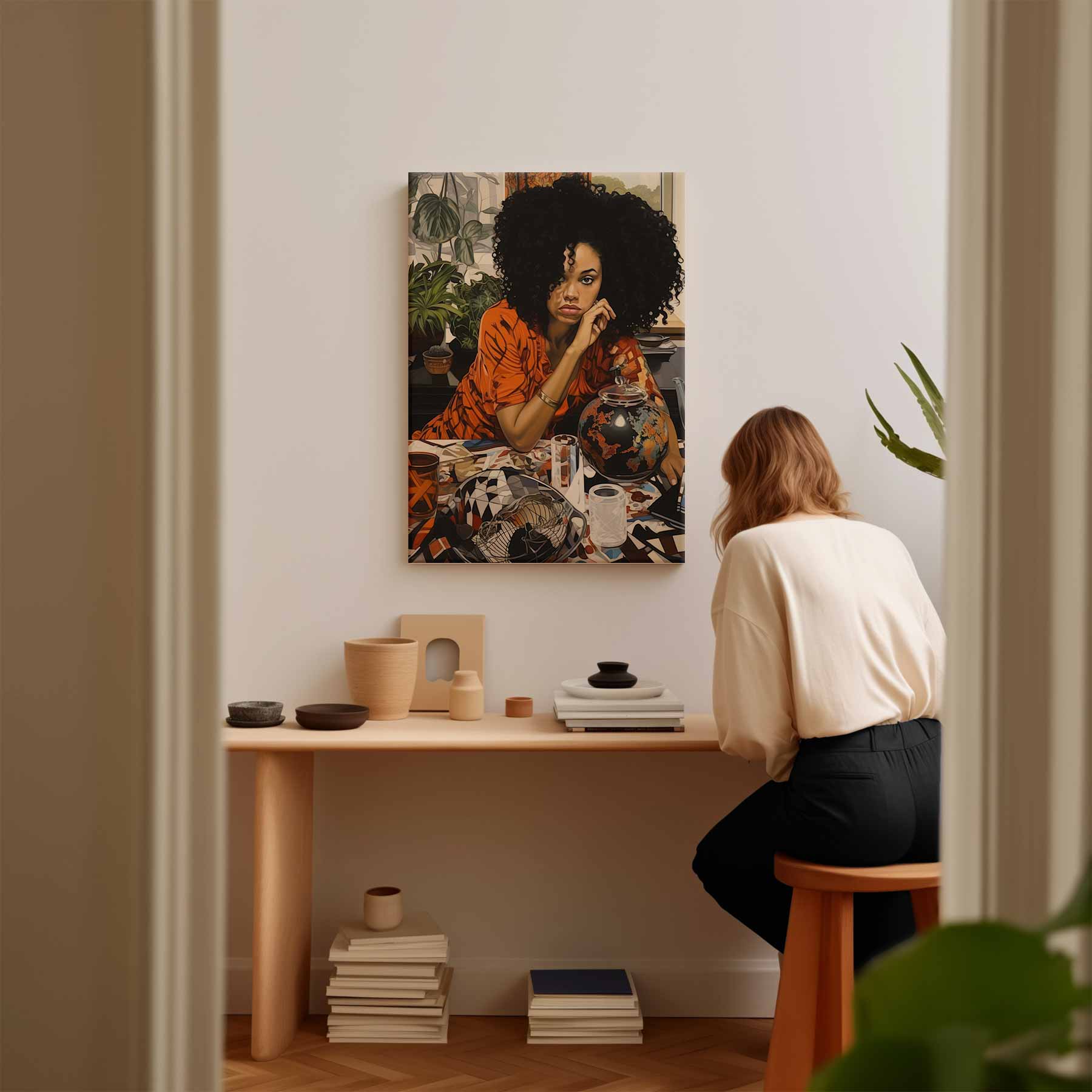Wereldse Reflectie Kunstwerk-canvas-dibond-plexiglas-wanddecoratie-WallArtistic