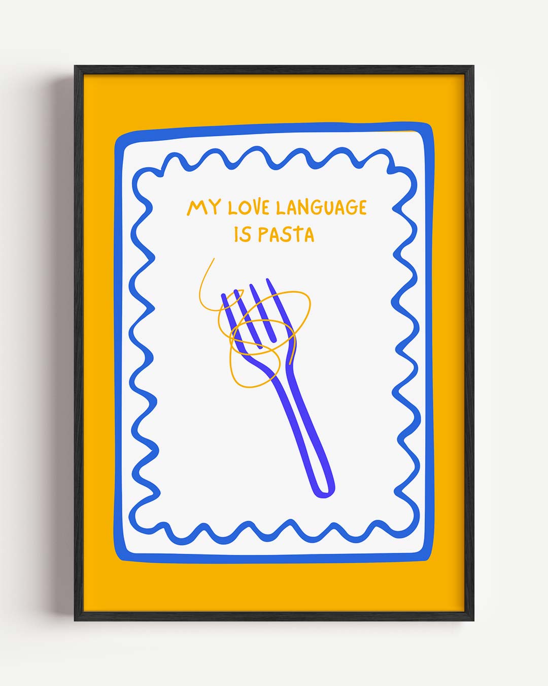 Pasta Liefde Taal Poster