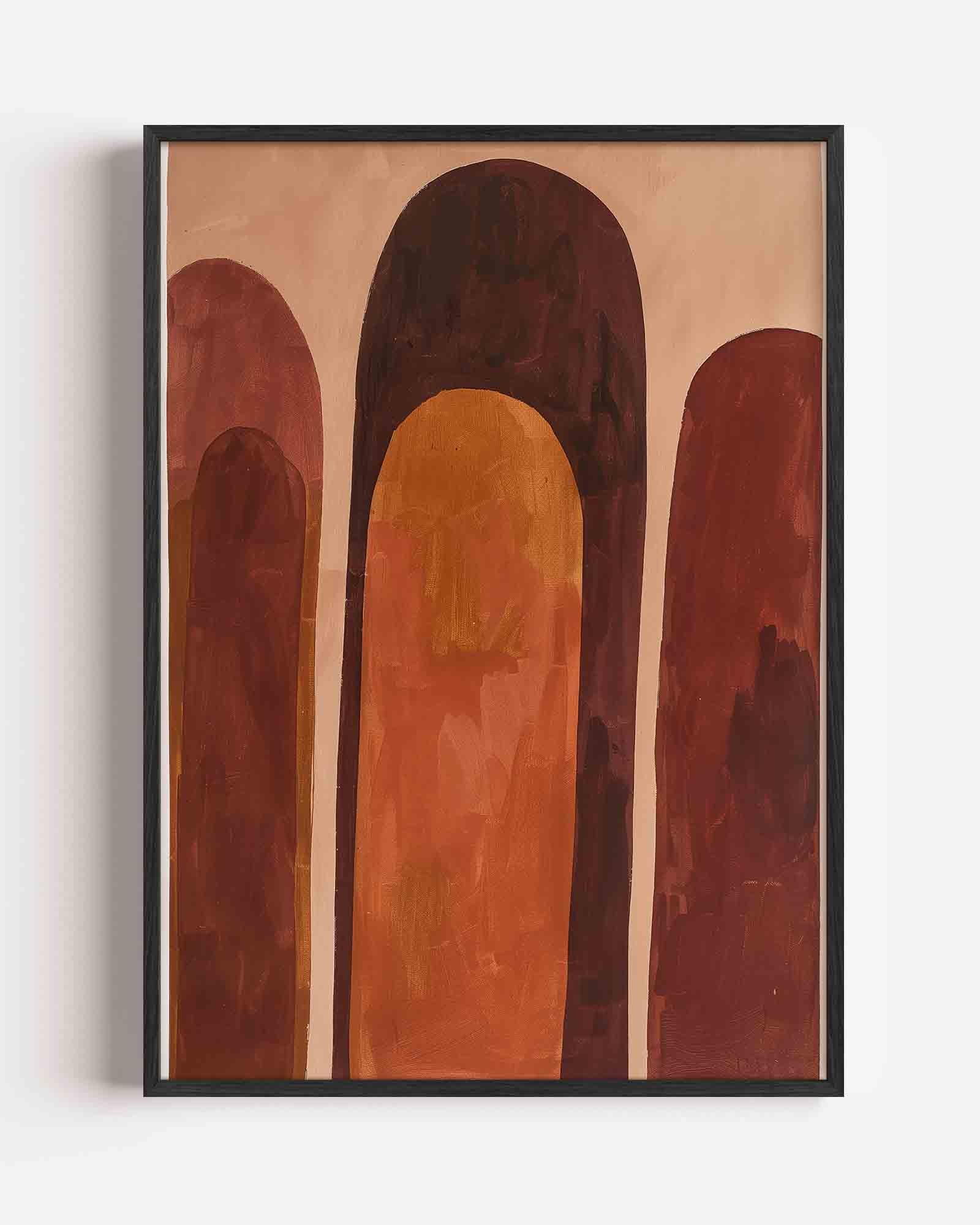 Abstracte bogen Poster