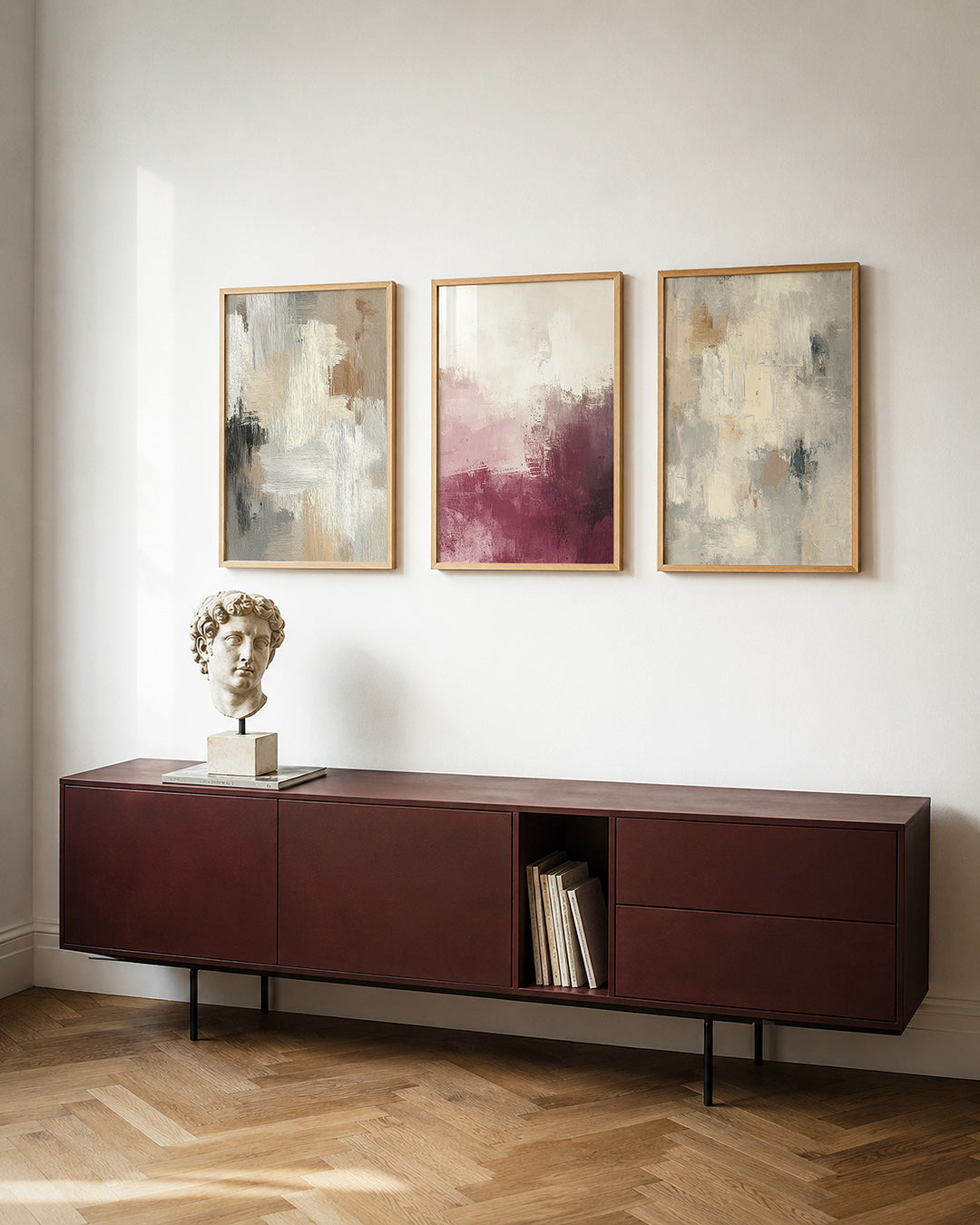 Zachte kleurvlakken Posterset