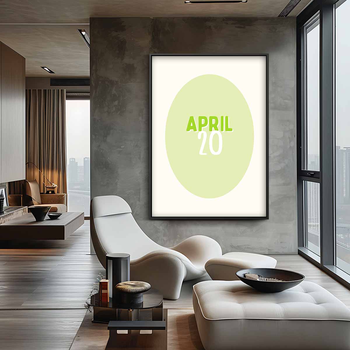 April 20 - Frisse Wanddecoratie Kunstwerk-canvas-dibond-plexiglas-wanddecoratie-WallArtistic