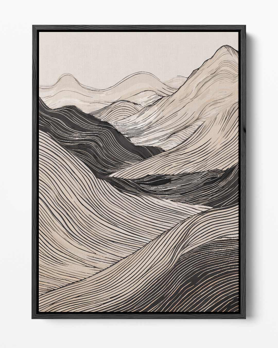 Zachte Lijnen Landschap Kunstwerk-canvas-dibond-plexiglas-wanddecoratie-WallArtistic