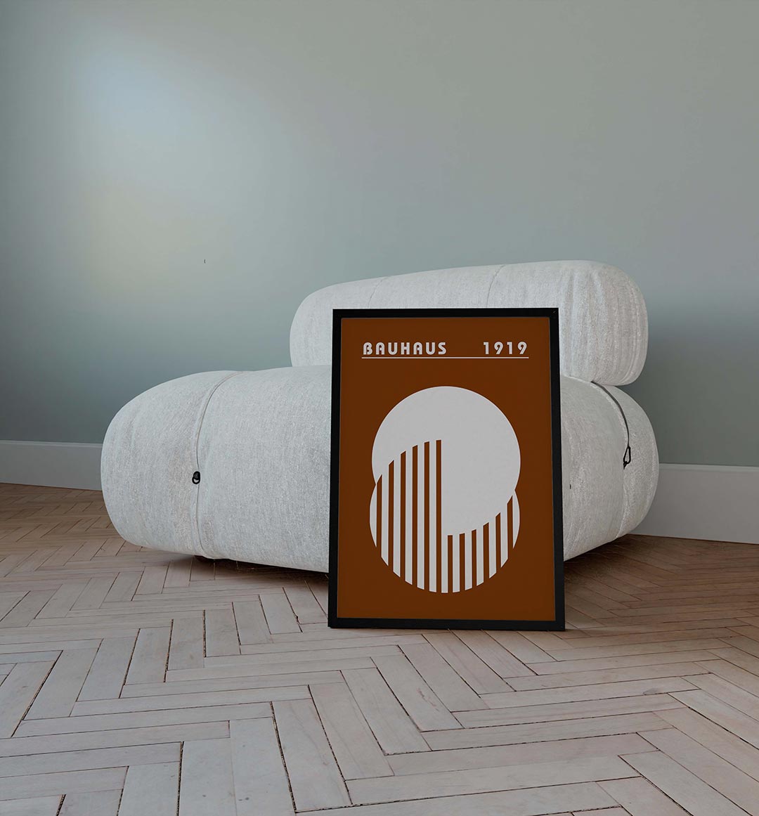 Cirkel en strepen Poster