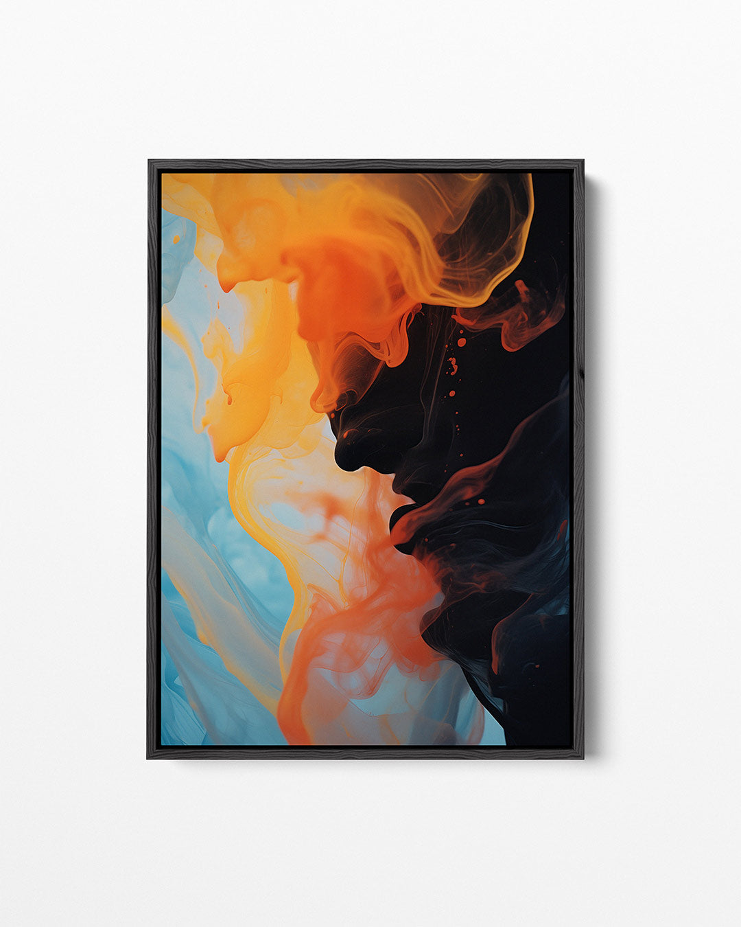Vloeiende kleurencompositie Kunstwerk