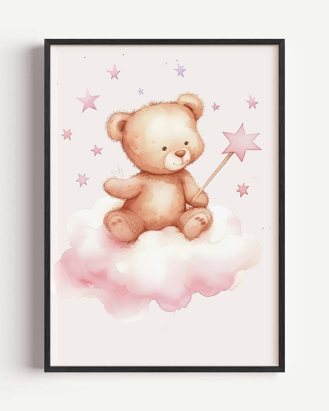 Dromerige Teddybeer Wanddecoratie Poster