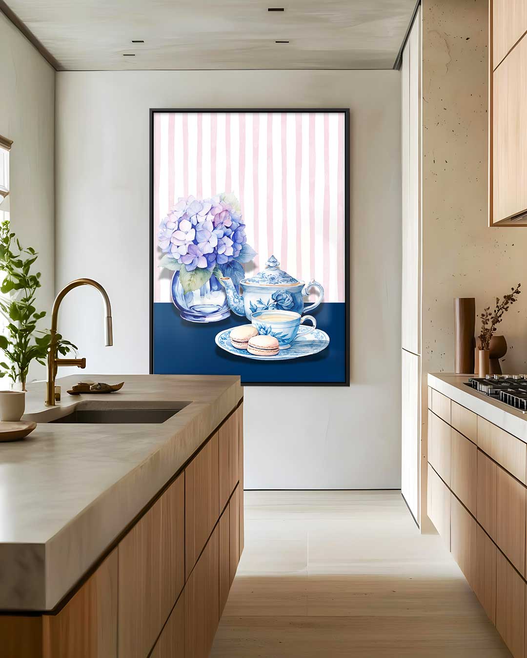 Romantisch Thee Moment Kunstwerk-canvas-dibond-plexiglas-wanddecoratie-WallArtistic