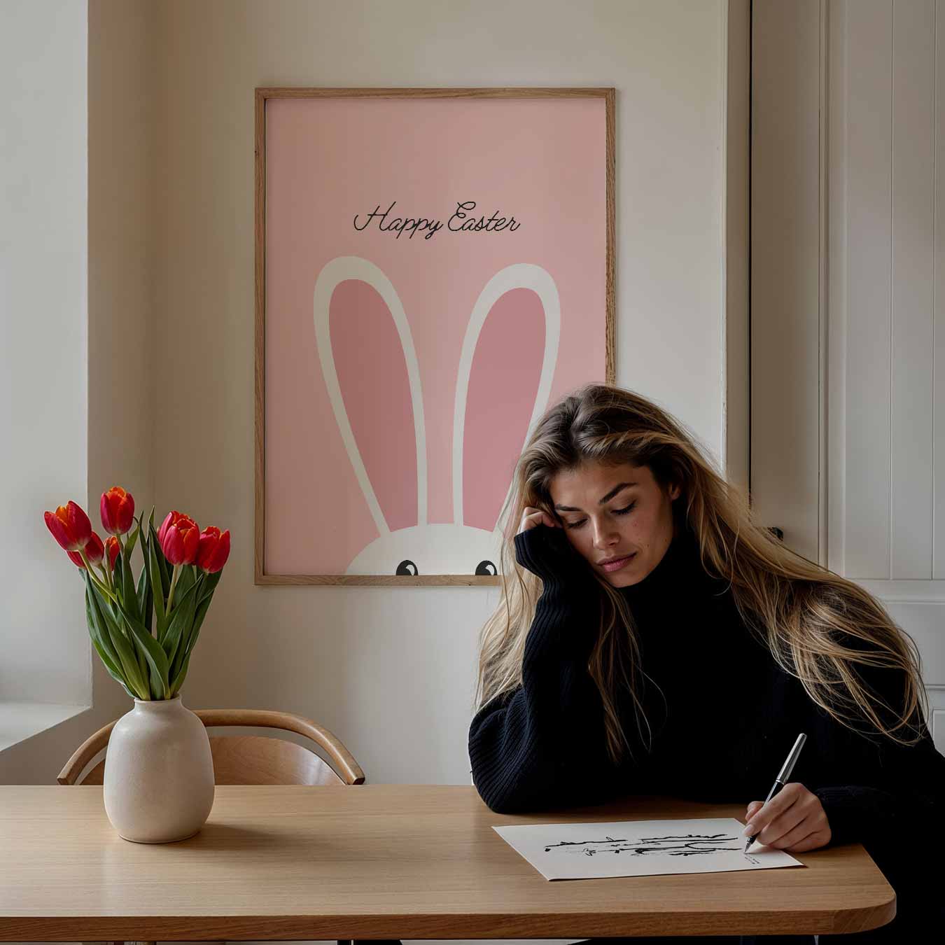 Vrolijke Paas Bunny Poster