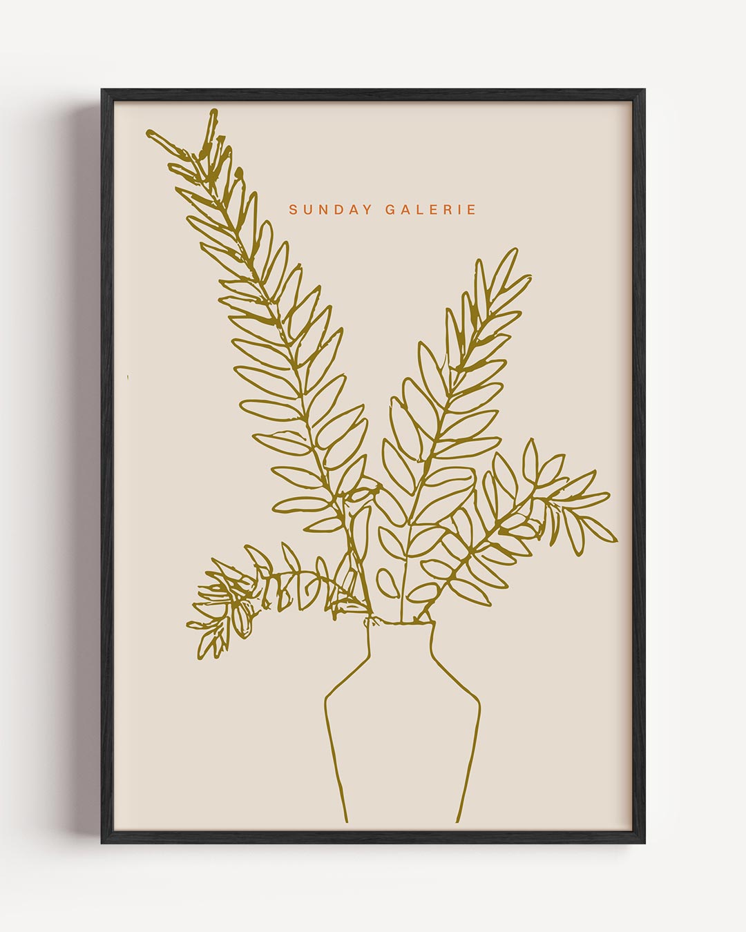 Botanische Lijntekening Poster-WallArtistic