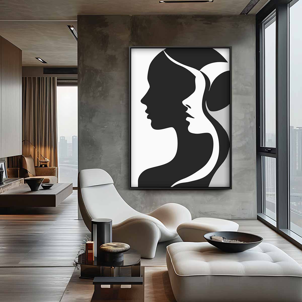 Schaduwprofielen Kunstwerk-canvas-dibond-plexiglas-wanddecoratie-WallArtistic