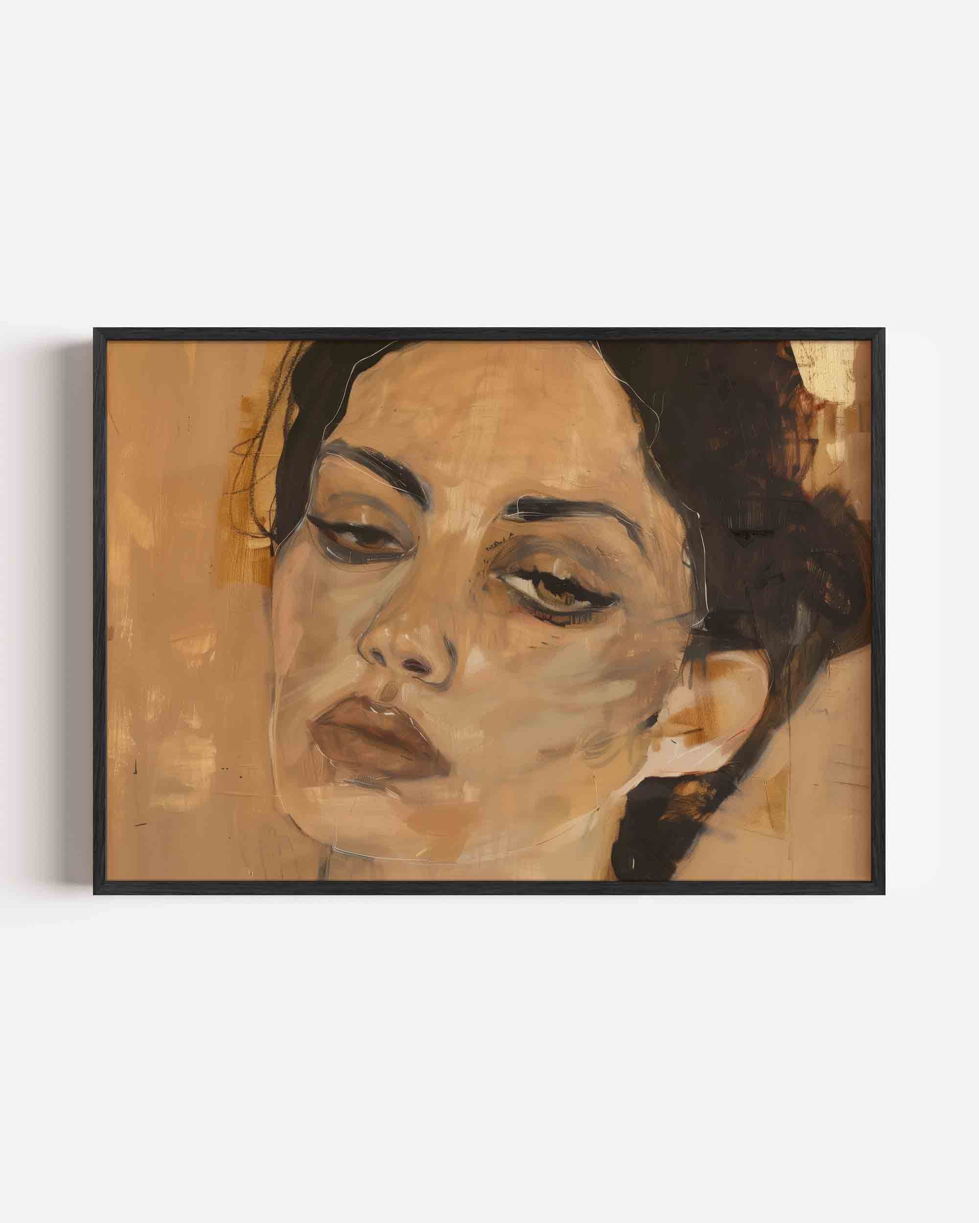 Portret van vrouw Poster