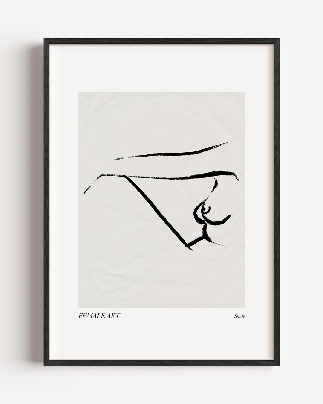 Elegante Lijnkunst Poster-WallArtistic