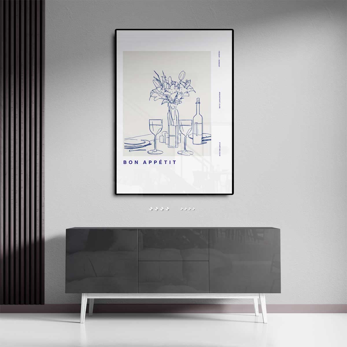 Stijlvolle Tafelscène Kunstposter