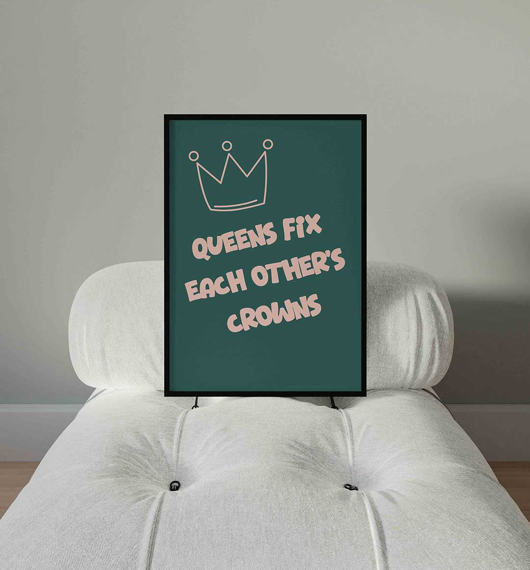 Kroon en tekst Poster