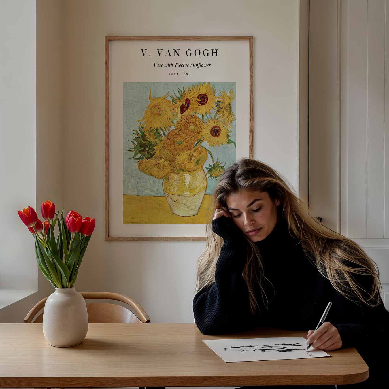 Van Gogh's Zonnebloemen Poster