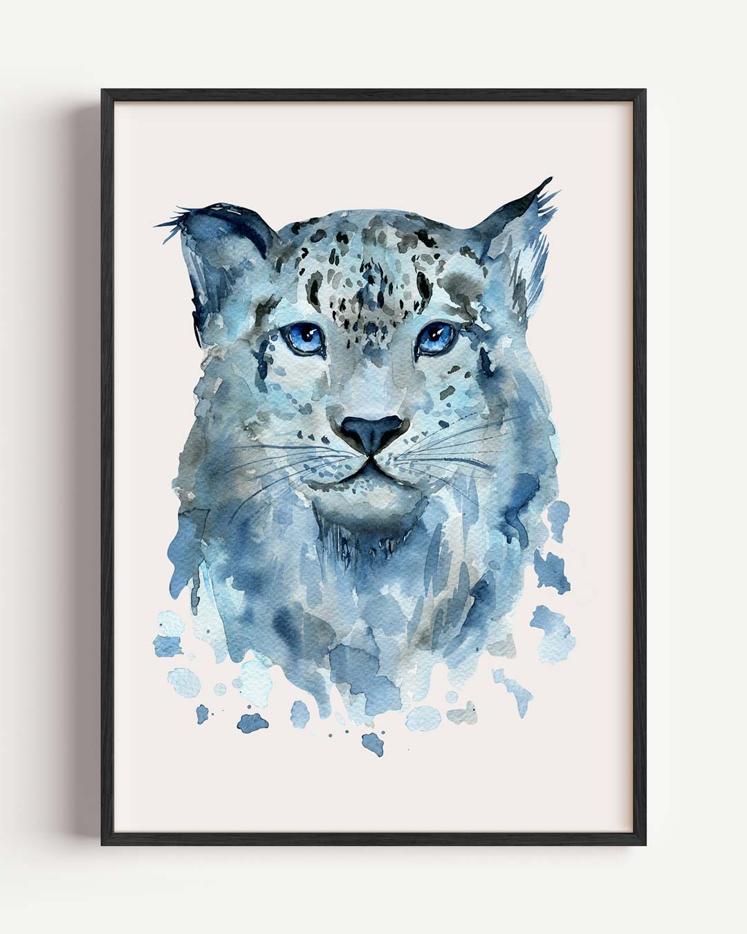 Blauwe Nevel Luipaard Poster