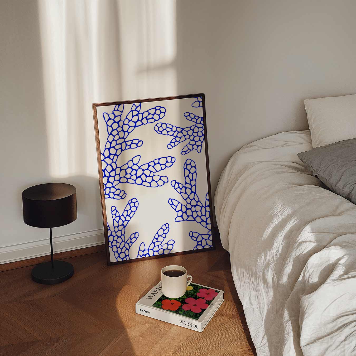 Trendy Koraalprint Poster