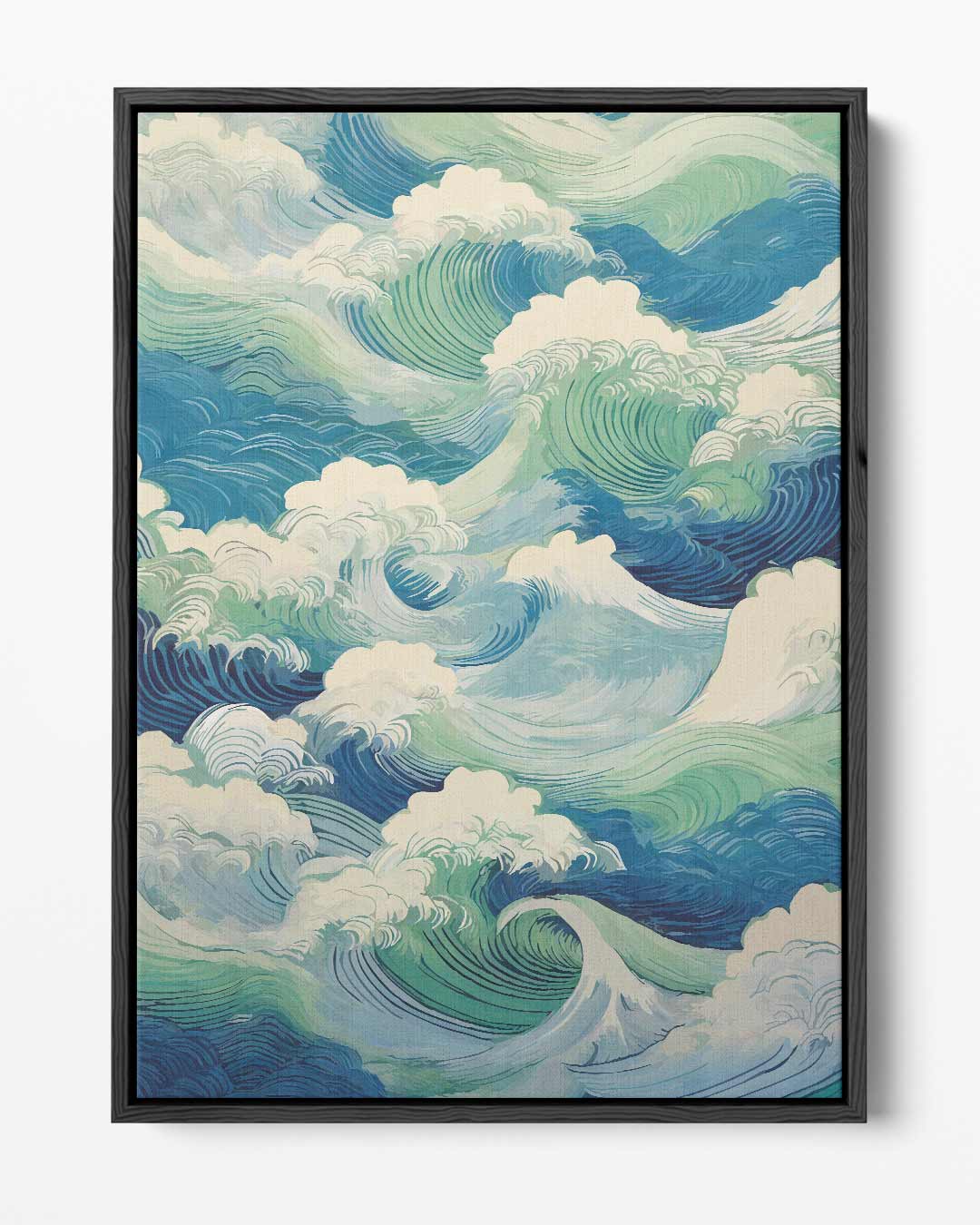 Golven van Kleuren Kunstwerk-canvas-dibond-plexiglas-wanddecoratie-WallArtistic