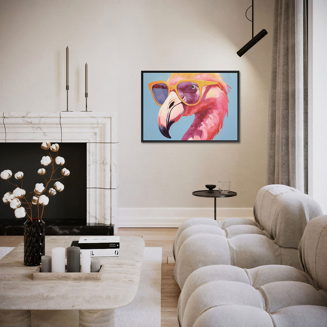 Vrolijke vogelportret Kunstwerk